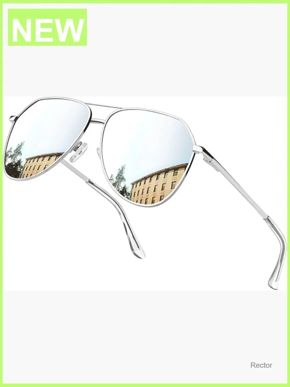 Classic Military Aviation Sunglasses Unisex Rectangle Shades UV400